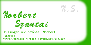 norbert szantai business card